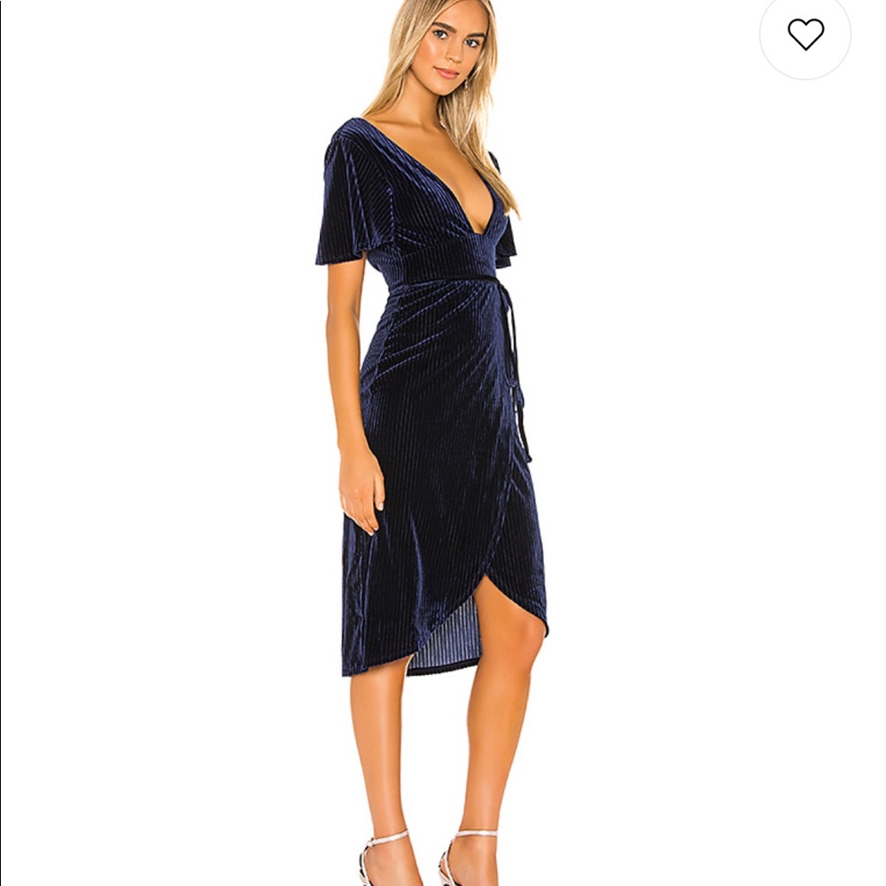 NWT Privacy Please Moore Midi Dress in Blue Small - Picture 2 of 4